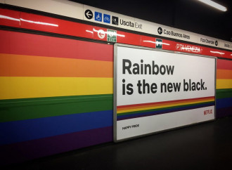 Una fermata metro di Milano sarà per sempre arcobaleno