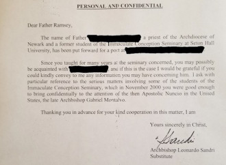 McCarrick, una lettera conferma le accuse di Viganò