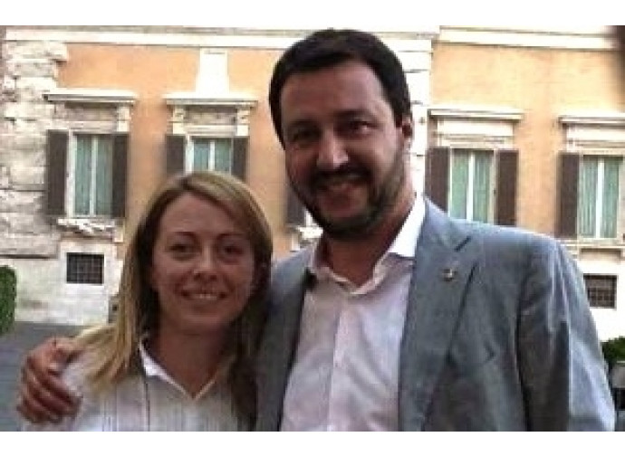 Giorgia Meloni e Matteo Salvini