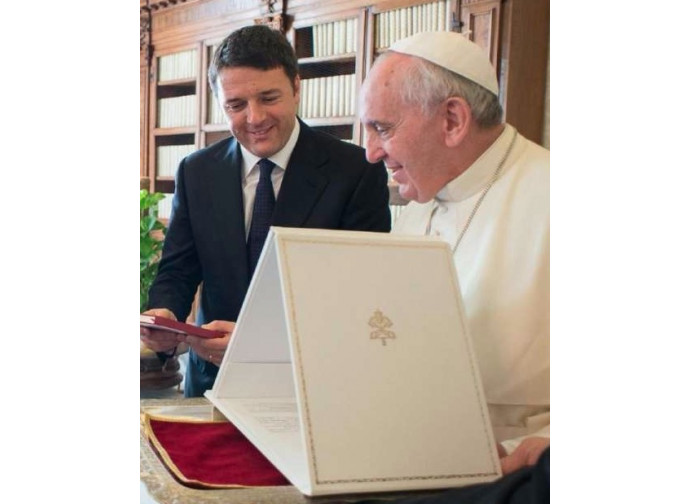 Renzi con Papa Francesco