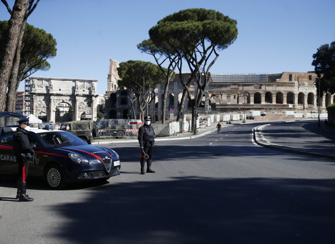 Roma sotto il lockdown Roma sotto il lockdown