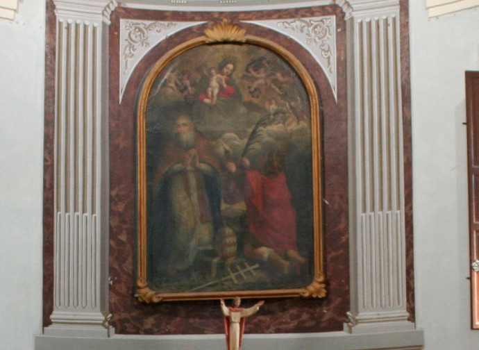 San Damaso nella pala d'altare della chiesa omonima di Stiolo (RE) San Damaso nella pala d'altare della chiesa omonima di Stiolo (RE)