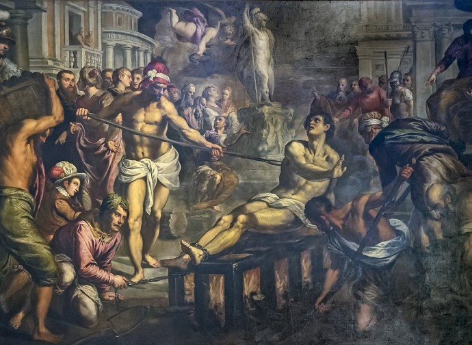 Martirio di san Lorenzo_Palma il Giovane Martirio di san Lorenzo_Palma il Giovane
