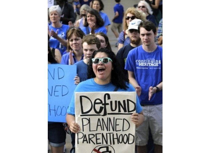 Manifestazione contro Planned Parenthood Manifestazione contro Planned Parenthood