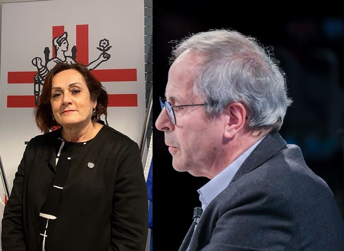 Silvia Vaccari (FNOPO) + Andrea Crisanti (via LaPresse) Silvia Vaccari (FNOPO) + Andrea Crisanti (via LaPresse)