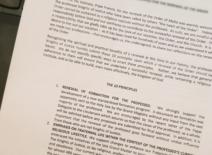 La lettera dei professi La lettera dei professi