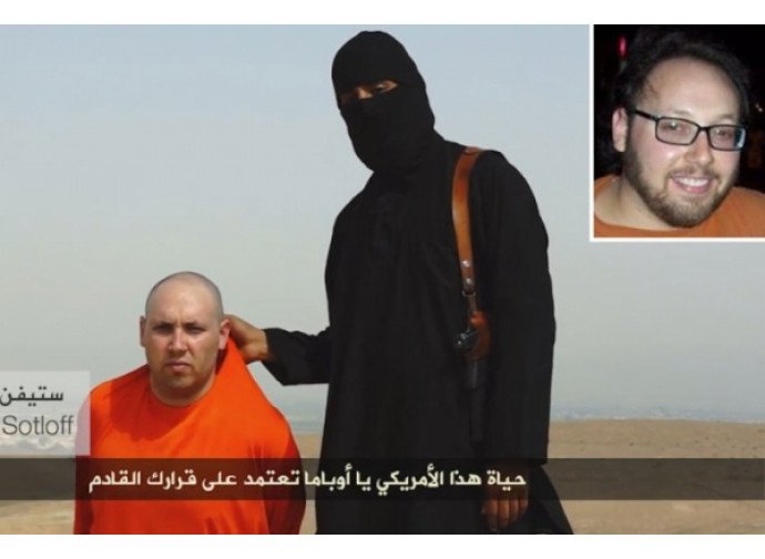 Steven Sotloff nelle mani del carnefice