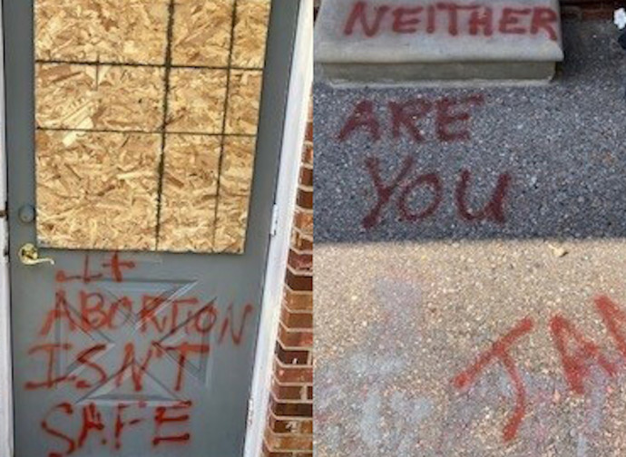 centro pro vita vandalizzato (Mother and Unborn Baby Care)