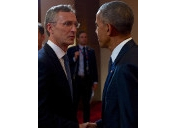 Stoltenberg (segretario generale Nato) e Barack Obama Stoltenberg (segretario generale Nato) e Barack Obama