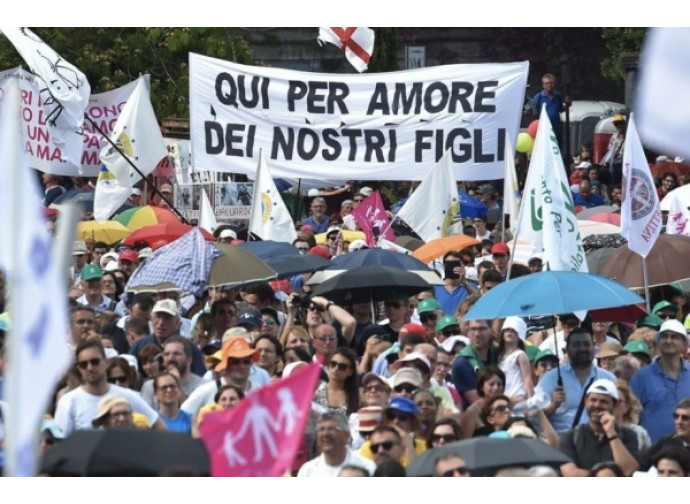 La manifestazione delle famiglie il 20 giugno a Roma La manifestazione delle famiglie il 20 giugno a Roma