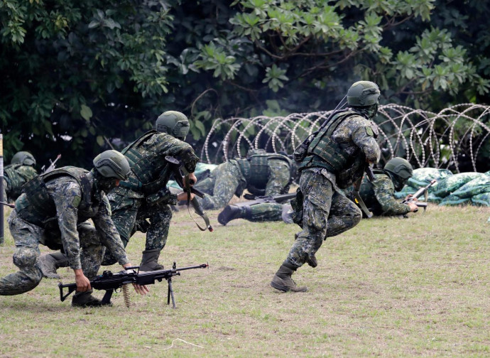 Esercitazione dell'esercito taiwanese (La Presse)
