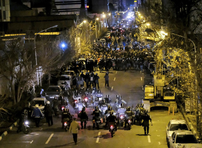 La protesta all'università di Teheran La protesta all'università di Teheran