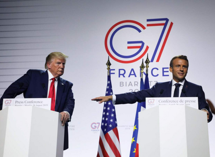 Trump e Macron al G7