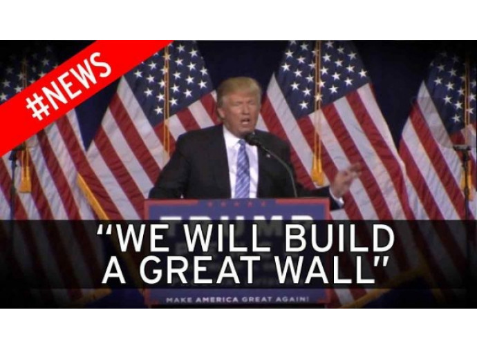 Trump: "Costruiremo un grande muro" Trump: "Costruiremo un grande muro"