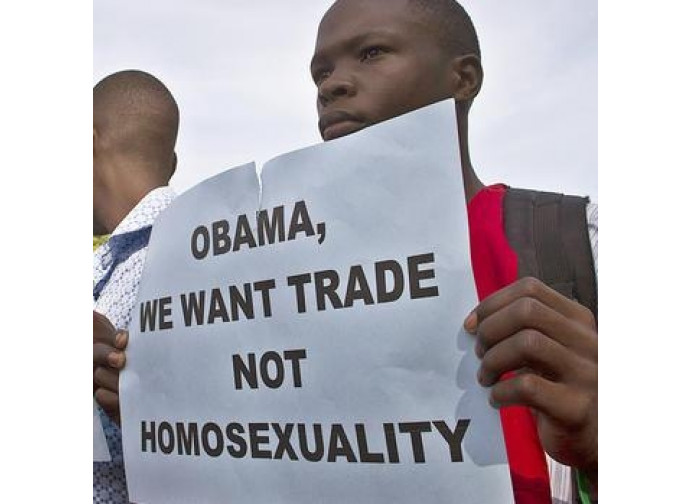 Manifestazioni anti-Obama in Uganda Manifestazioni anti-Obama in Uganda