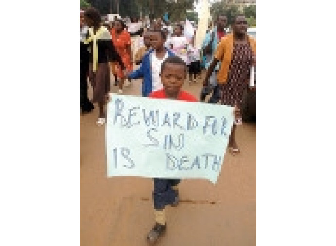 Manifestazione anti-gay in Uganda Manifestazione anti-gay in Uganda