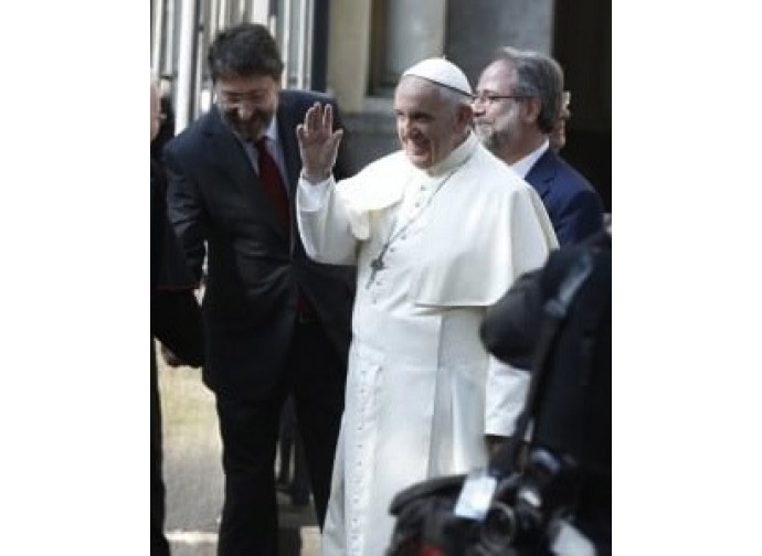 Papa Francesco nel Tempio Valdese