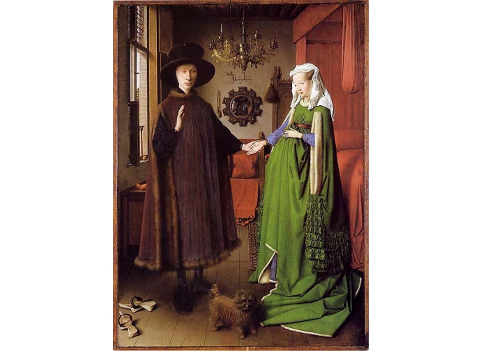 Van Eyck, Giovanni Arnolfini e sua moglie Van Eyck, Giovanni Arnolfini e sua moglie