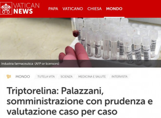 Vaticano apre a farmaco blocca-pubertà. Così tradisce la Chiesa