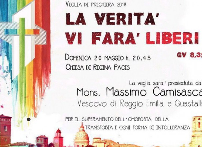 L'annuncio della Veglia a Reggio Emilia