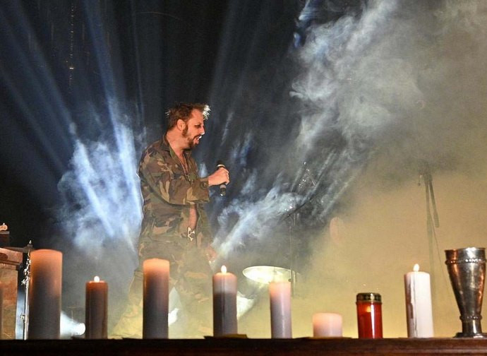 Un'immagine dello spettacolo nella cattedrale di Vienna