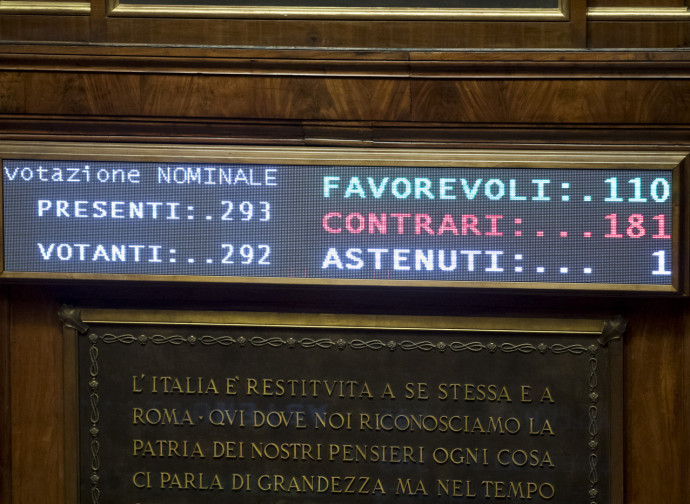 Il voto sulla mozione del M5S (bocciata) Il voto sulla mozione del M5S (bocciata)