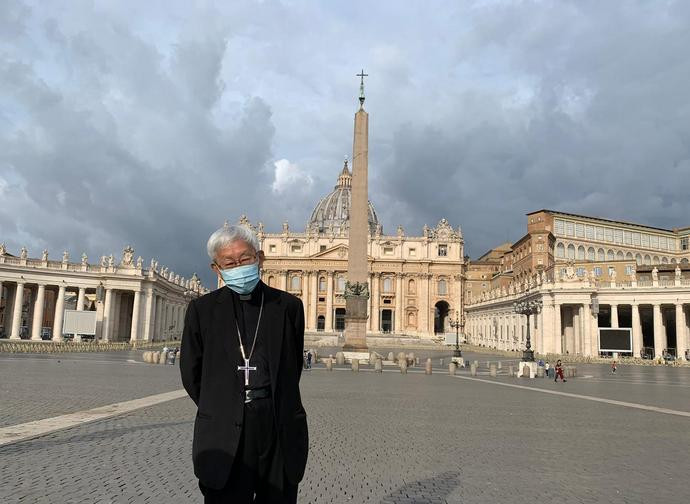 Il cardinale Zen a Roma