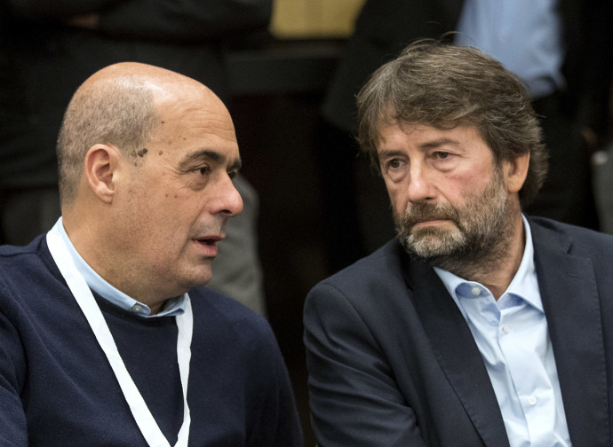 Zingaretti e Franceschini Zingaretti e Franceschini